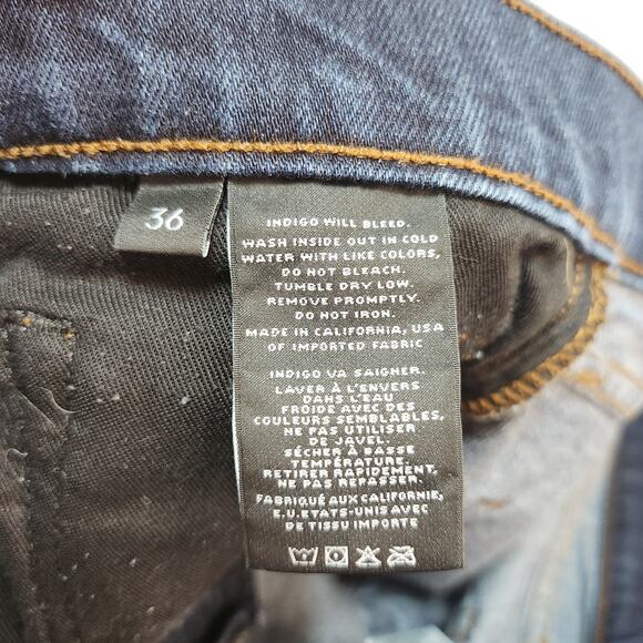 J Brand Tyler Jeans Mens 36x33 Slim Fit Resin Indigo Blue Denim - Picture 14 of 14